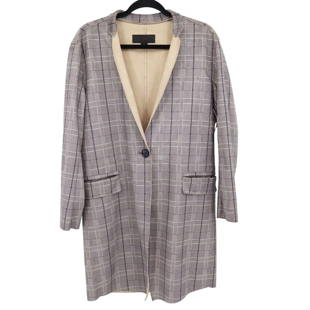 Blanknyc Renegade Longline Coat‎ Womens XS Gray Modern Edgy Versatile Preppy NWT